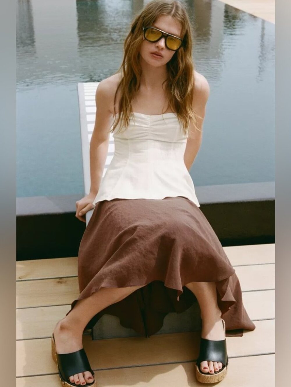 Zara Elegant White Camisole